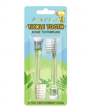 Náhradní hlavice pro sonický dětský zubní kartáček Jack N´Jill Tickle Tooth 2ks