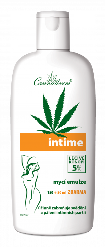 Intime emulze pro intimní hygienu 150ml + 50ml Cannaderm