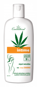 Intime emulze pro intimní hygienu 150ml + 50ml Cannaderm