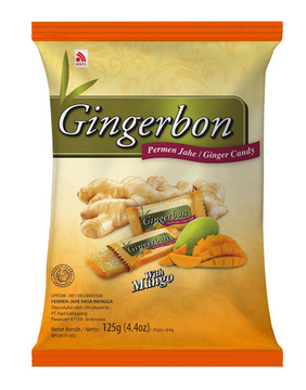 Zázvorové bonbony mango 125g Biomida