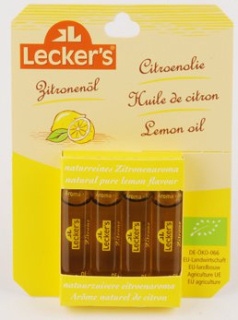 Bio Citrónový olej 100% 4 x 2 ml Lecker´s