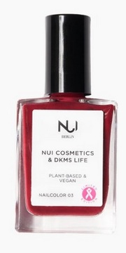 VEGAN přírodní lak na nehty Dard Red Violett NUI Organics