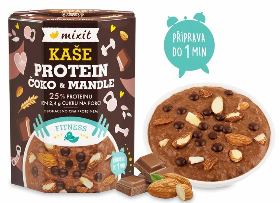 Minutová kaše protein a čokoláda 320 g Mixit 