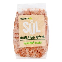 Sůl himalájská růžová kamenná hrubá 500g Country Life
