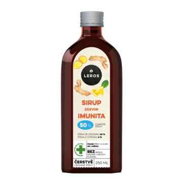 Sirup Zázvor IMUNITA 250ml LEROS