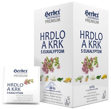 Čaj Hrdlo a Krk s eukalyptem 30g Premium Herbex