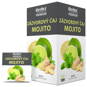 Zázvorový čaj Mojito 40g Premium Herbex