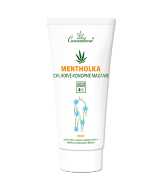 Mentholka Cannaderm 200 ml - konopné mazání - masážní gel