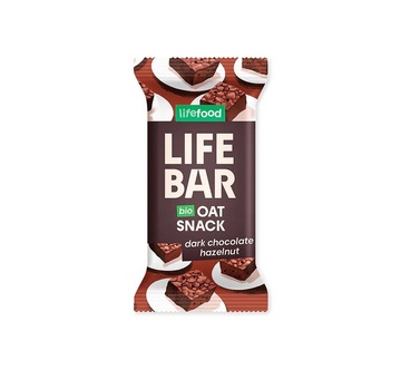 BIO Oat Snack dark chocolate hazelnut 40 g Lifefood 