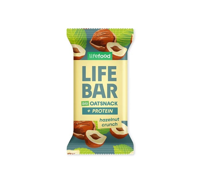 Bio Oat Snack crunch Hazelnut PROTEIN 40g Lifebar