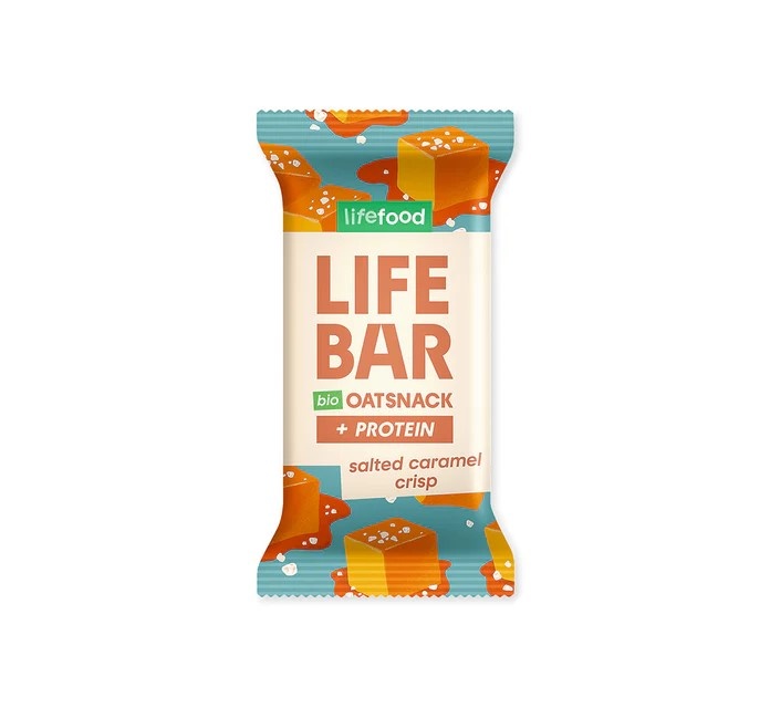 Bio Oat snack Slaný karamel PROTEIN 40g Lifebar