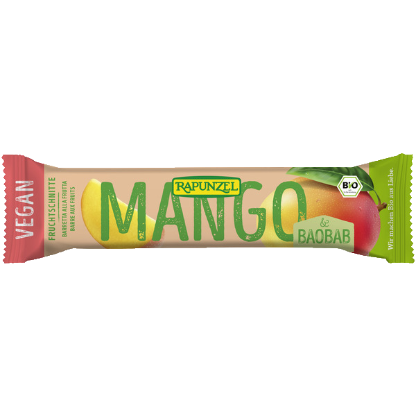 BIO tyčinka mango a baobab 40 g Rapunzel