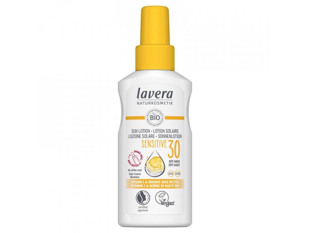 BIO Opalovací mléko 100ml SPF 30 sensitiv Lavera