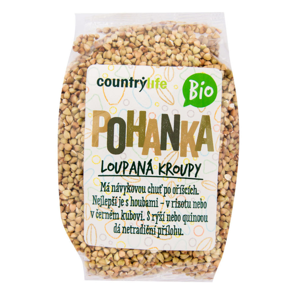 Bio Pohanka loupaná kroupy 500g Country Life