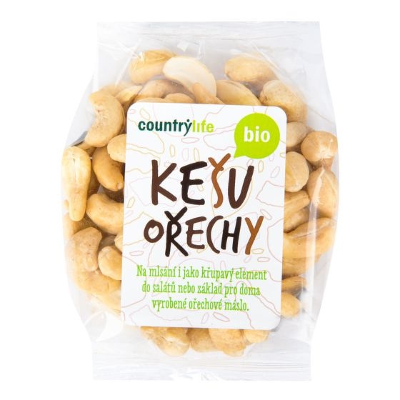 Bio Kešu ořechy celé 100g Country Life