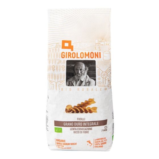 Bio Fusilli celozrnné  těstoviny 500g Girolomoni