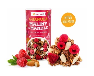 Pečená Granola z pece Maliny a Mandle 440g Mixit 