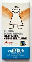 BIO Mléčná čokoláda Anděl Naděje 100g FairTrade GEPA