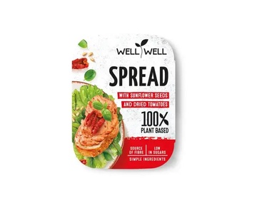 Pomazánka se slunečnicí, suš.rajčaty, bazalkou 125g Well Well