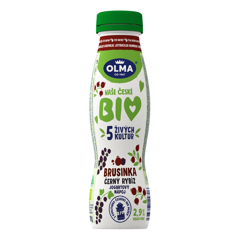 Bio drink brusinka a rybíz 320g Olma