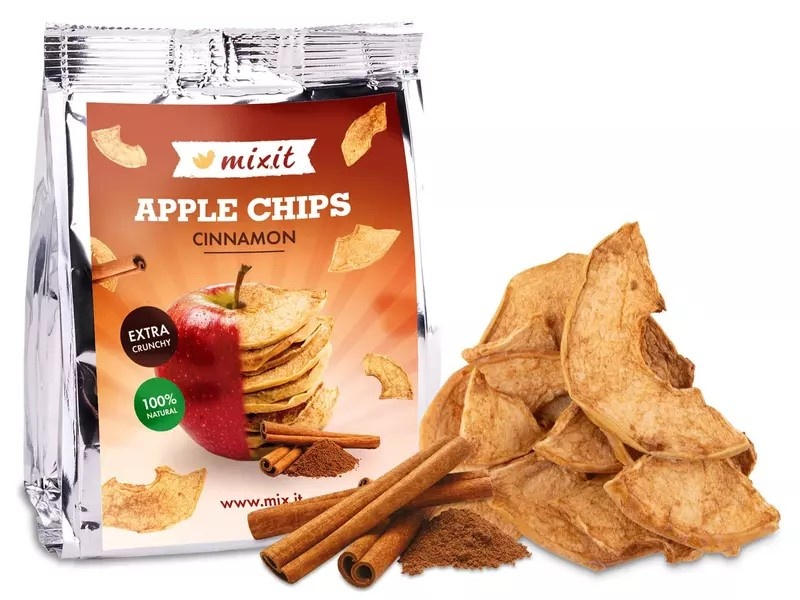 Sušená jablka se skořicí 25g Mixit