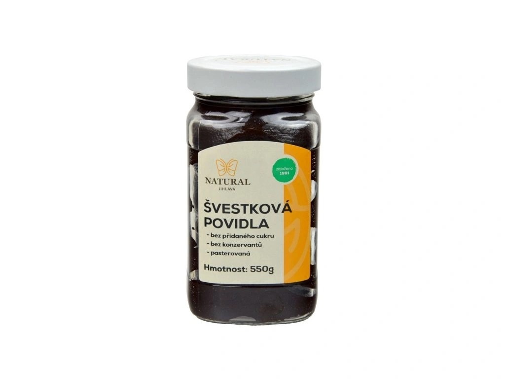Švestková povidla 550g Natural Jihlava