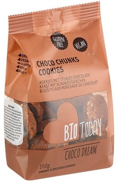 BIO čokoládové sušenky s kousky čokolády bez lepku 150 g BioToday