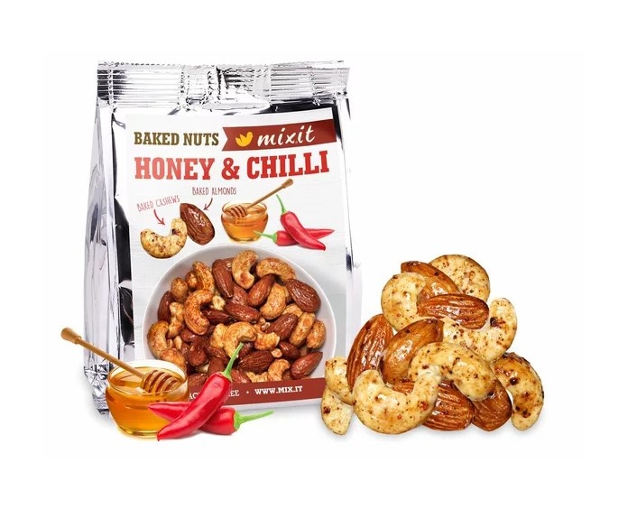 Oříšky z pece 60g med a chilli Mixit