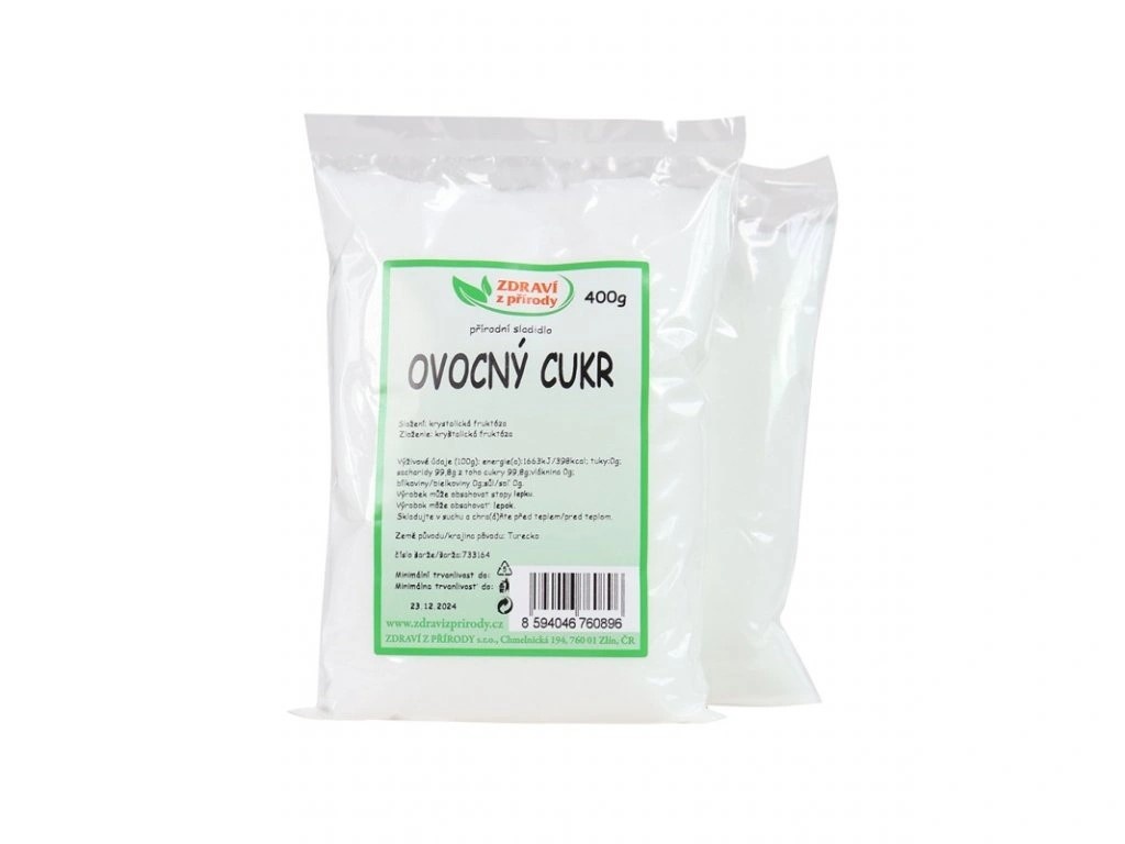 Ovocný cukr - fruktóza 400g Zdraví z přírody