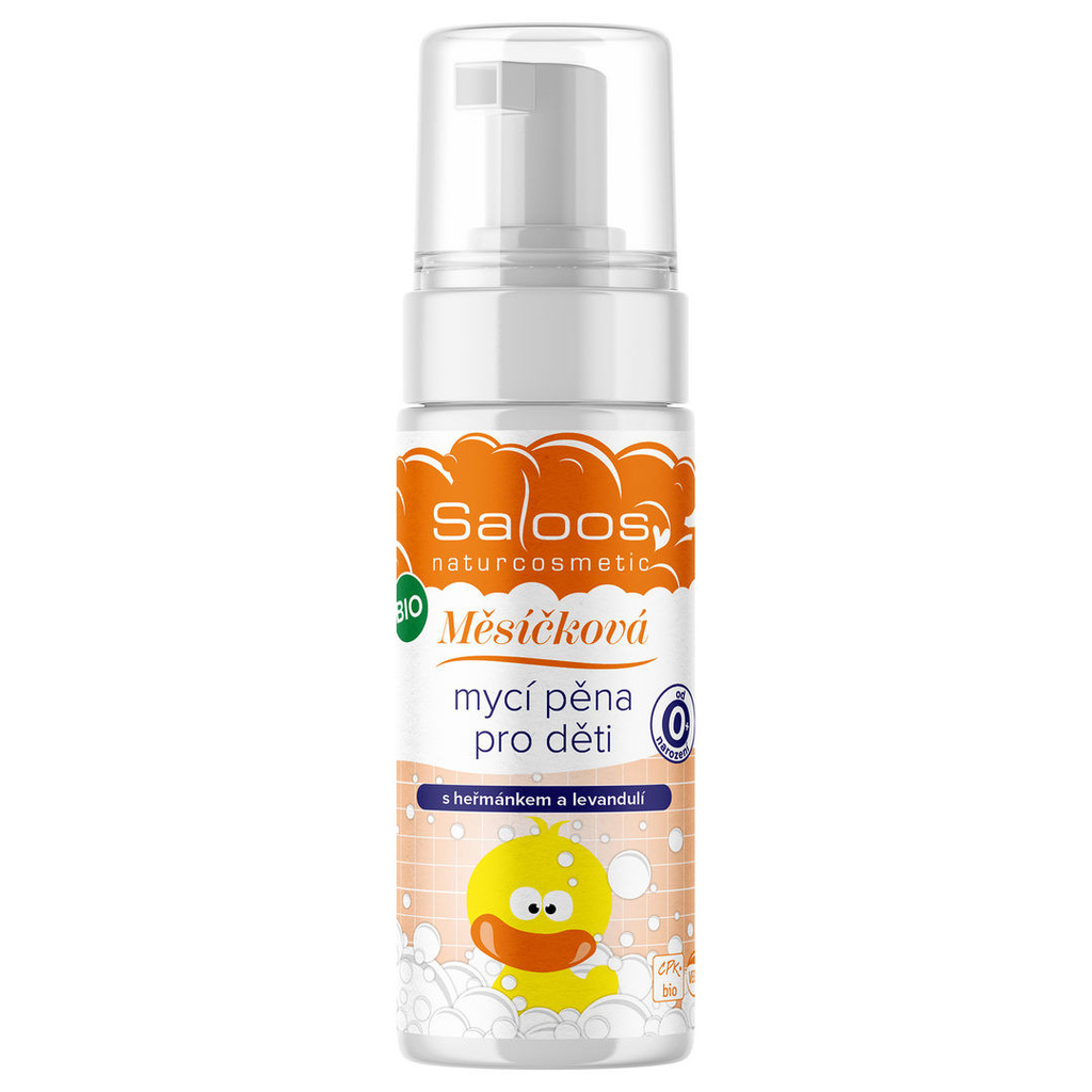 Měsíčková mycí pěna pro děti od narození 150ml Saloos