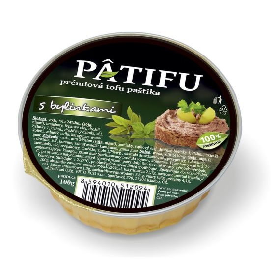 Paštika Patifu s bylinkami 100g Veto