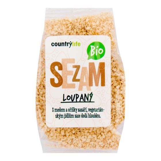 BIO Sezam bílý loupaný 100 g COUNTRY LIFE