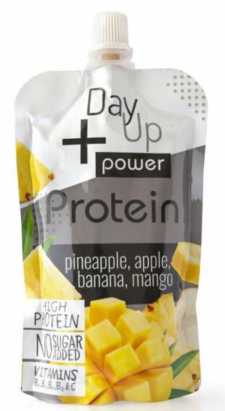 Ovocný proteinový dezert s ananasem, banánem, jablkem a mangem 100 g Day Up