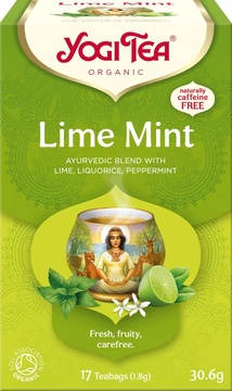 Bio Čaj Limetka / Máta ajurvédská směs bylin, koření a ovoce na nálev 30,6g Yogi Tea