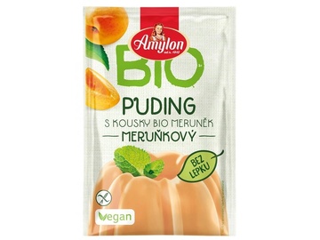 BIO Puding meruňkový s kousky ovoce bezlepkový 40g  AMYLON