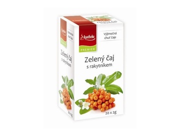 Zelený čaj s rakytníkem 40g Premier Apotheke