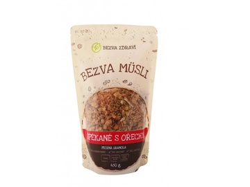 Müsli - spékané s ořechy 450g Bezva Zdraví