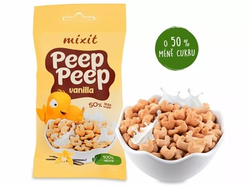 Extrudovaní ptáčci s vanilkou Peep Peep 25g Mixit