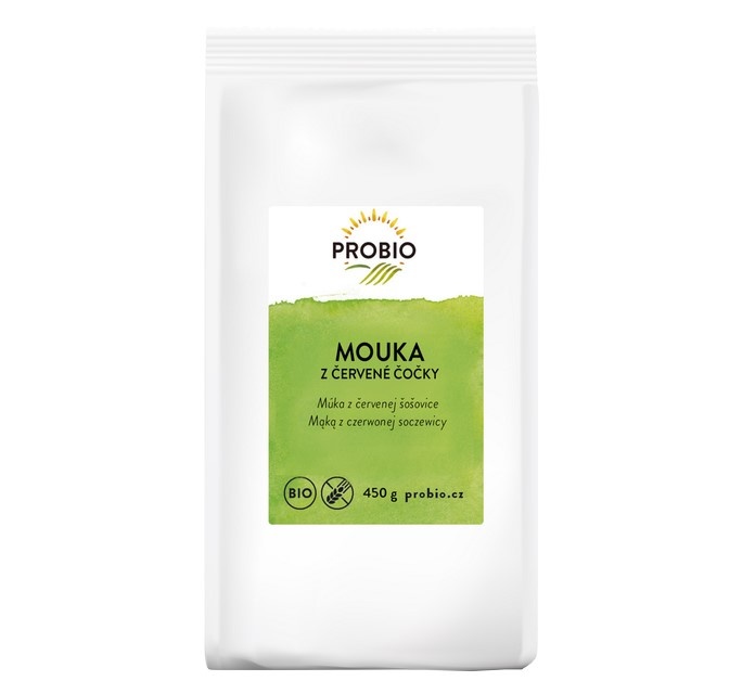 BIO mouka z červené čočky 450g  PROBIO