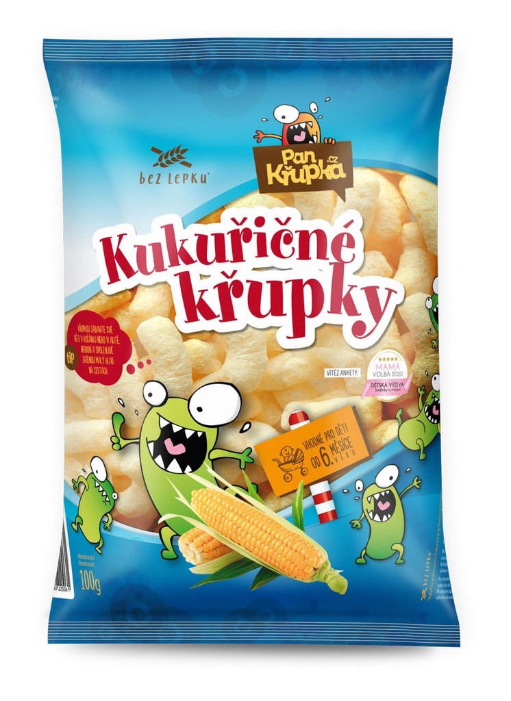 Křupky kukuřičné bez soli 100g REJ