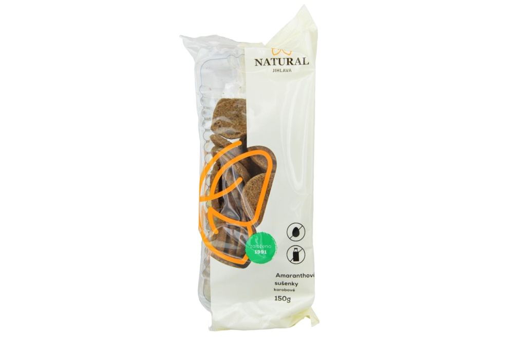 Amarantové sušenky KAROBOVÉ 150g Natural Jihlava