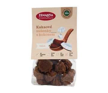 BIO Kakaové sušenky s kokosem 100 g Zemanka 