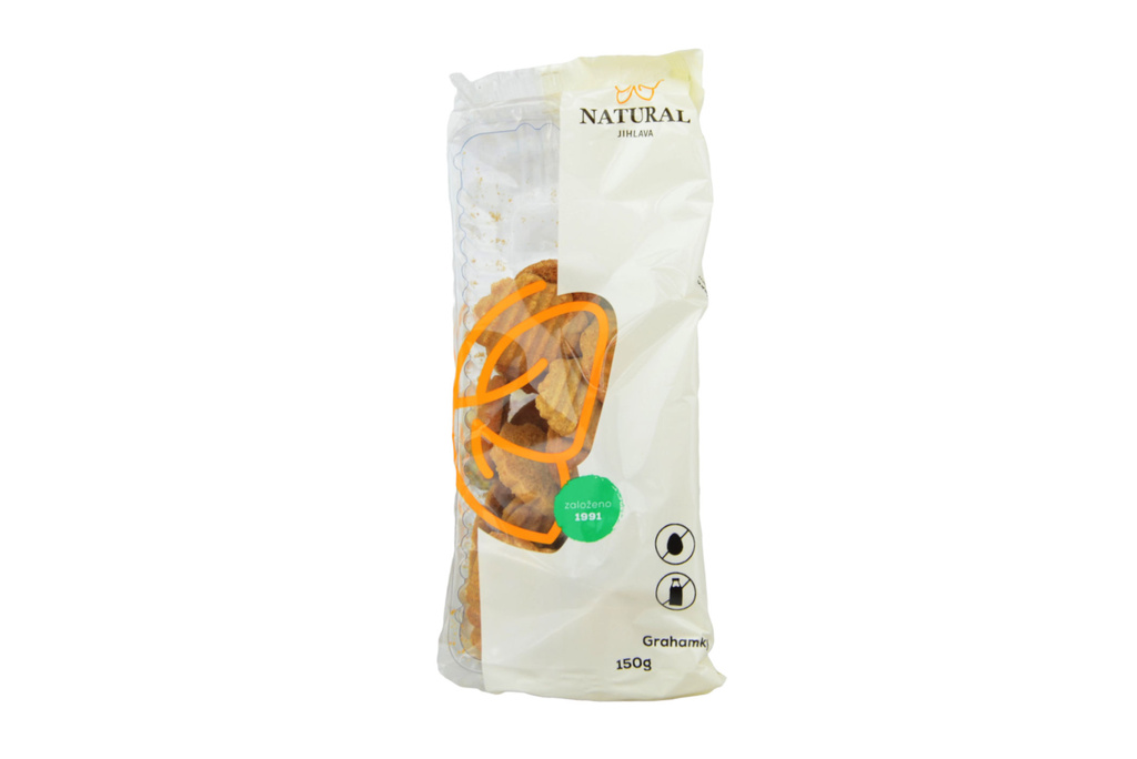 GRAHAMKY sušenky celozrnné 150g  Natural Jihlava
