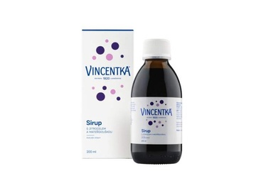 Vincentka sirup s jitrocelem a mateřídouškou 200ml 