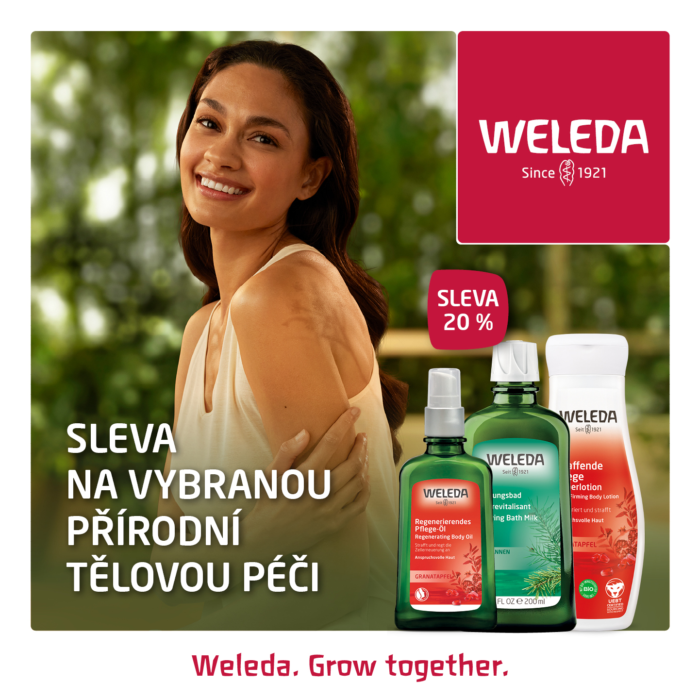 AKCE -20% NA PŘÍRODNÍ TĚLOVOU PÉČI WELEDA