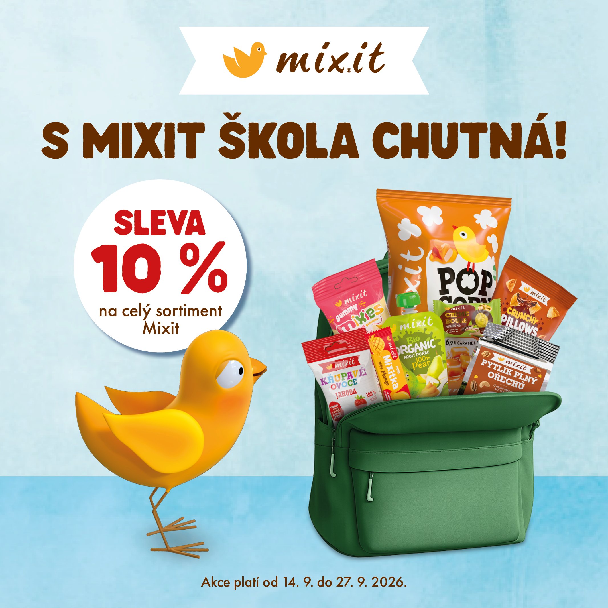ZPÁTKY DO ŠKOLY S MIXIT A AKCÍ -10 % NA CELÝ SORTIMENT