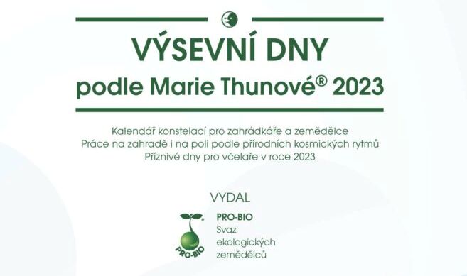 NOVÉ VÝSEVNÍ DNY PODLE MARIE THUNOVÉ PRÁVĚ V PRODEJI 